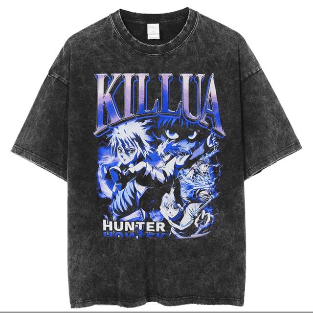 HUNTER×HUNTER キルア　Tシャツ　ヴィンテージ加工 メンズのトップス(Tシャツ/カットソー(半袖/袖なし))の商品写真