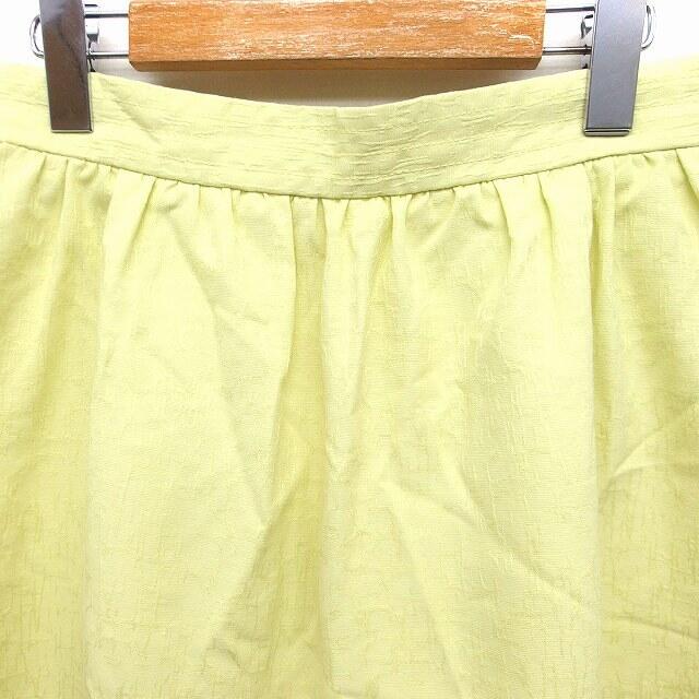 INDEX(インデックス)のインデックス INDEX フレア スカート ミニ 柄 M イエロー 黄 レディースのスカート(ミニスカート)の商品写真