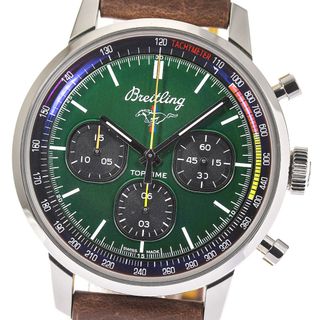 ブライトリング(BREITLING)の☆美品★箱・保証書付き【BREITLING】ブライトリング トップタイム マスタング A25310 クロノグラフ 自動巻き メンズ 【232】【中古】(腕時計(アナログ))