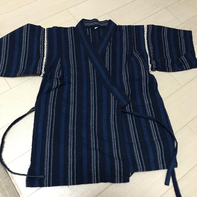 motherways(マザウェイズ)の甚平　120 男の子　紺　マザウェイズ キッズ/ベビー/マタニティのキッズ服男の子用(90cm~)(甚平/浴衣)の商品写真