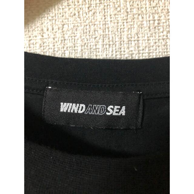 WIND AND SEA(ウィンダンシー)のWind and Sea ブラックTシャツ 【Mサイズ】 メンズのトップス(Tシャツ/カットソー(半袖/袖なし))の商品写真