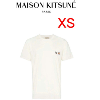 メゾンキツネ(MAISON KITSUNE')のメゾン キツネ ダブルフォックスヘッド Tシャツ ホワイト XS(Tシャツ/カットソー(半袖/袖なし))