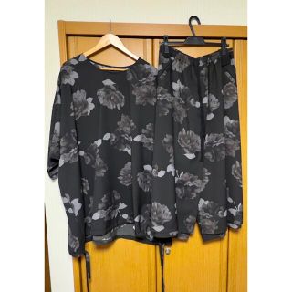 ヨウジヤマモト(Yohji Yamamoto)のBISHOOL Flower print set up(Tシャツ/カットソー(半袖/袖なし))