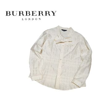 バーバリー(BURBERRY)のBURBERRY LONDON バーバリー ノバチェック シルク リボン(シャツ/ブラウス(長袖/七分))