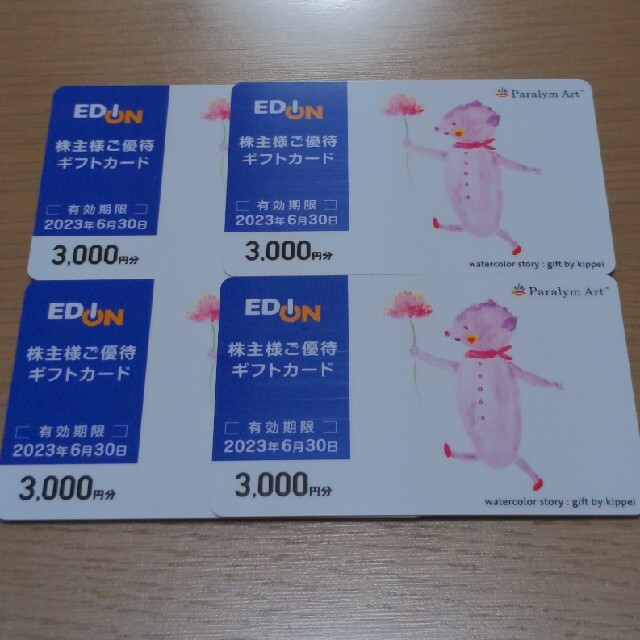 エディオン EDION 株主優待 1万円分ショッピング - ショッピング