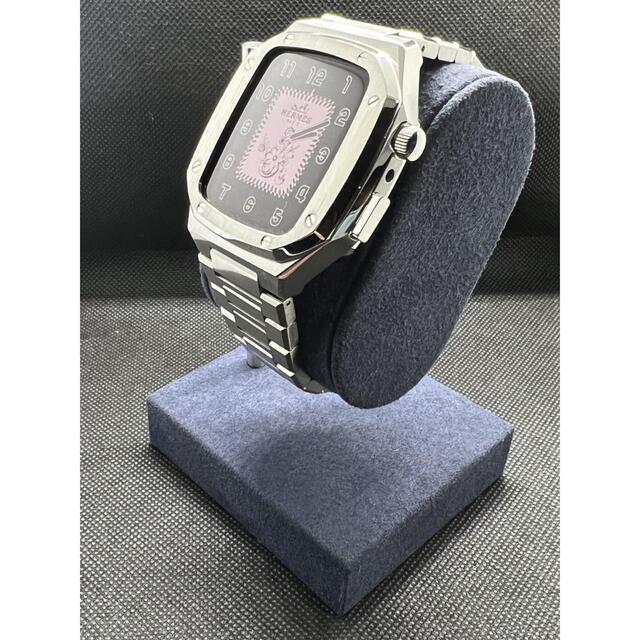 45mm apple watch メタル ステンレスベルト カスタム 金属の通販 by ...