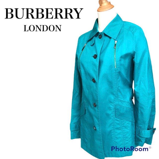 BURBERRY - 【希少】BURBERRY LONDON ブルー グリーン ジャケット 長袖