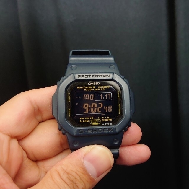 G-SHOCK(ジーショック)のG-SHOCK　ソーラー電池 ネイビーグレー メンズの時計(腕時計(デジタル))の商品写真