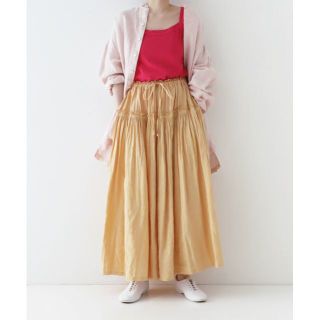 ネストローブ(nest Robe)の22SS nest robe リネン天然染め マキシスカート(ロングスカート)