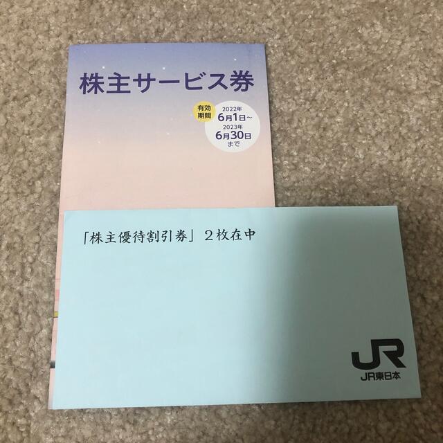 JR東日本　株主優待2枚　サービス券1冊