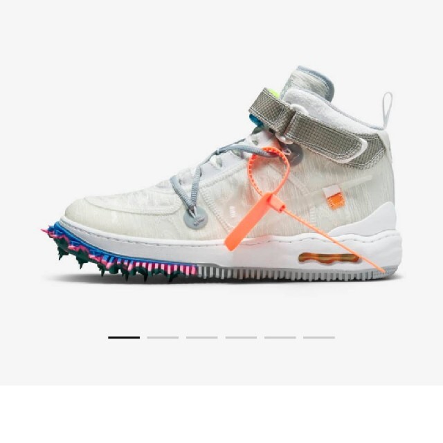 Off-White × Nike Air Force 1 Mid "White"メンズ