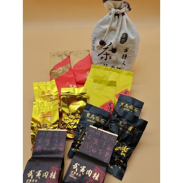 中国茶葉　【茶袋付】　人気の中国茶5種14包 食品/飲料/酒の飲料(茶)の商品写真