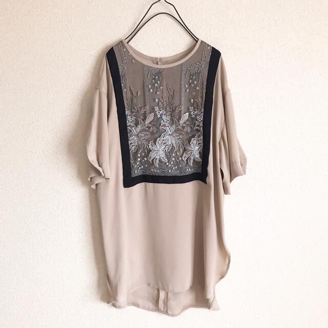 MURRALミューラル framed flowersleeve top