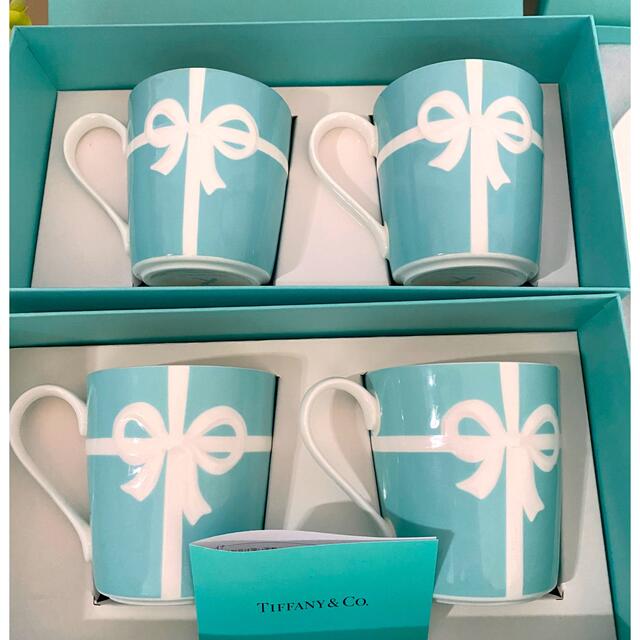 Tiffany & Co. - tiffanyマグカップ2セット、リーフ皿、小物入れの通販 ...