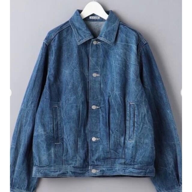 AURALEE(オーラリー)のAURALEE / SELVEDGE FADED LIGHT DENIM BL メンズのジャケット/アウター(Gジャン/デニムジャケット)の商品写真