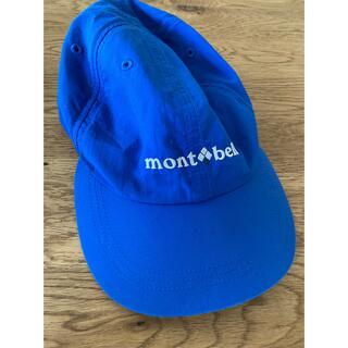 モンベル(mont bell)のmont-bell キッズ　キャップ ブルー　帽子　51〜54センチ(帽子)