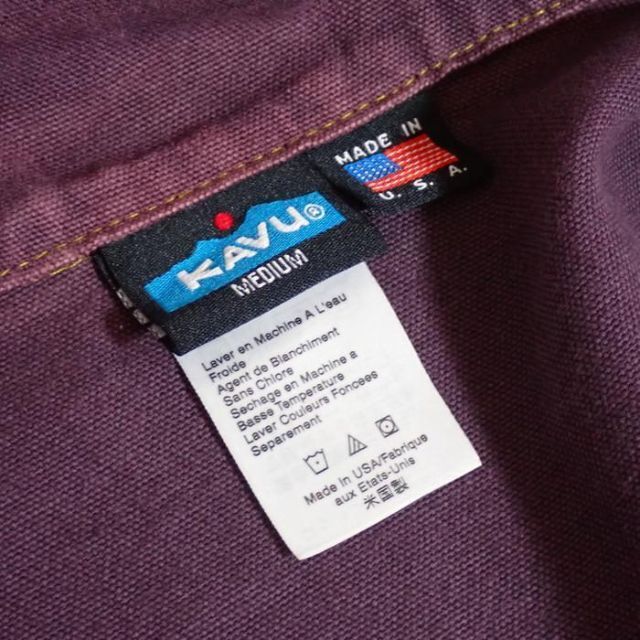 KAVU(カブー)の美品 KAVU カブー ジップアップ プルオーバー シャツ アメリカ製 M メンズのトップス(シャツ)の商品写真