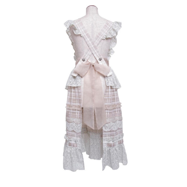 rurumu frill check apron ワンピースの通販 by み's shop|ラクマ