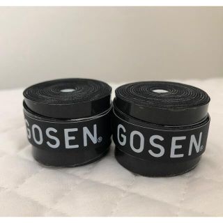 ゴーセン(GOSEN)のGOSEN グリップテープ 2個★迅速発送 黒色 ゴーセン マイバチ✳︎色変更可(その他)