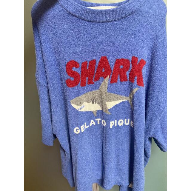 ジェラートピケ　SHARK パーカ＆ロゴジャガードショートパンツ　シャーク　サメ