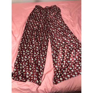 E hyphen world gallery - イーハイフン 花柄 ガウチョパンツ ワイド