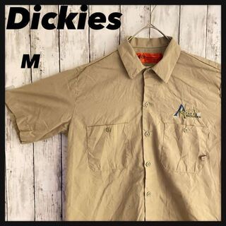 ディッキーズ(Dickies)のDickies⭐︎ディッキーズ ワークシャツ 半袖 企業ロゴ刺繍 古着(シャツ)