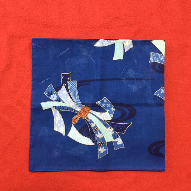 藍染ハンカチ（新品・未使用） レディースのファッション小物(ハンカチ)の商品写真