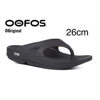 OOFOS - ウーフォス リカバリーサンダル ブラック OOFOS 26.0cmの通販 