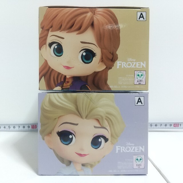 アナと雪の女王(アナトユキノジョオウ)のQposket アナ&エルサ アナ雪フィギュア カラーAセット【新品未開封】 エンタメ/ホビーのフィギュア(アニメ/ゲーム)の商品写真