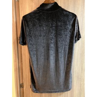 【DIOR】ディオール 2019年秋冬ベルベット ベロアTシャツ 刺繍ロゴ 黒