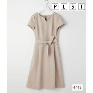 プラステ(PLST)のプラステ PLST オックスキーネックワンピース Sサイズ(ひざ丈ワンピース)