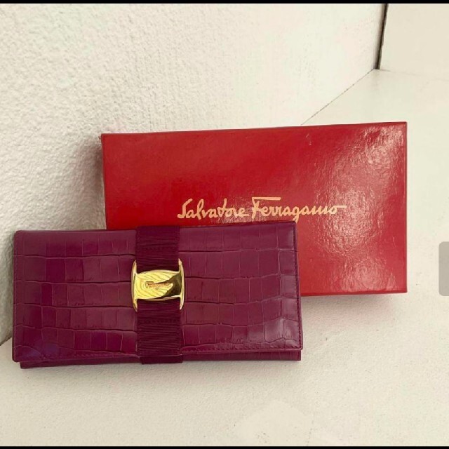 Cartier - Ferragamo vara wallet ヴィンテージクロコ長財布の通販 by mirabelle's shop