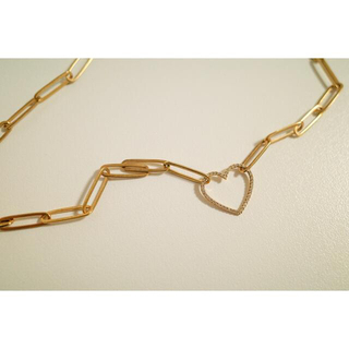 タサキ(TASAKI)の"Bijou de M"Diamond Open Heart Necklace (ネックレス)