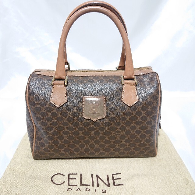 CELINE マカダム柄 ミニハンドバッグ