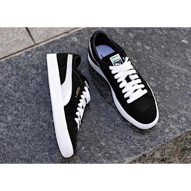 PUMA SUEDE 90681S BLACK/SILVER （27cm）