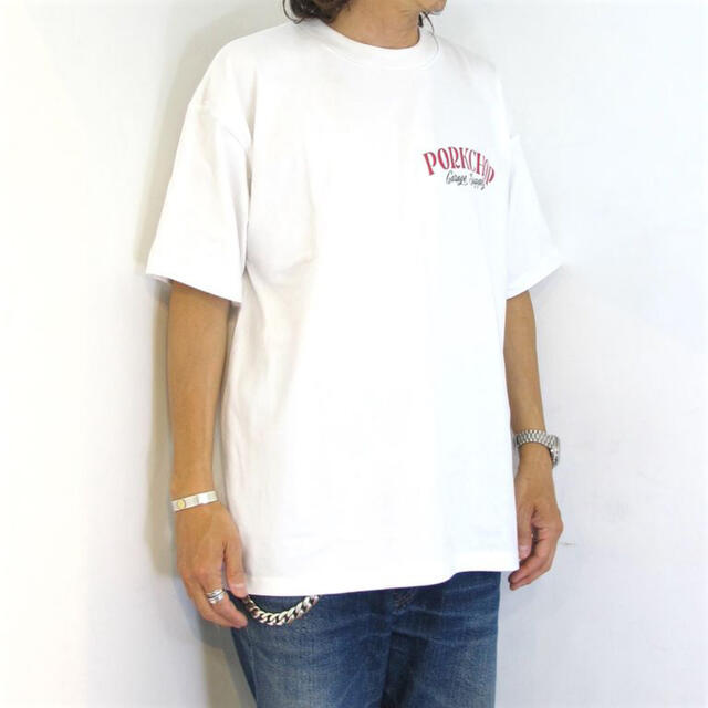 ポークチョップ Tシャツ/PORKCHOP WHITE XL 激安で通販 - www