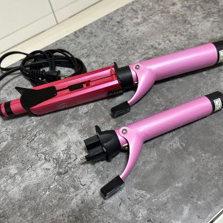 コテ　2way VS アイロン　25mm 32mm(ヘアアイロン)