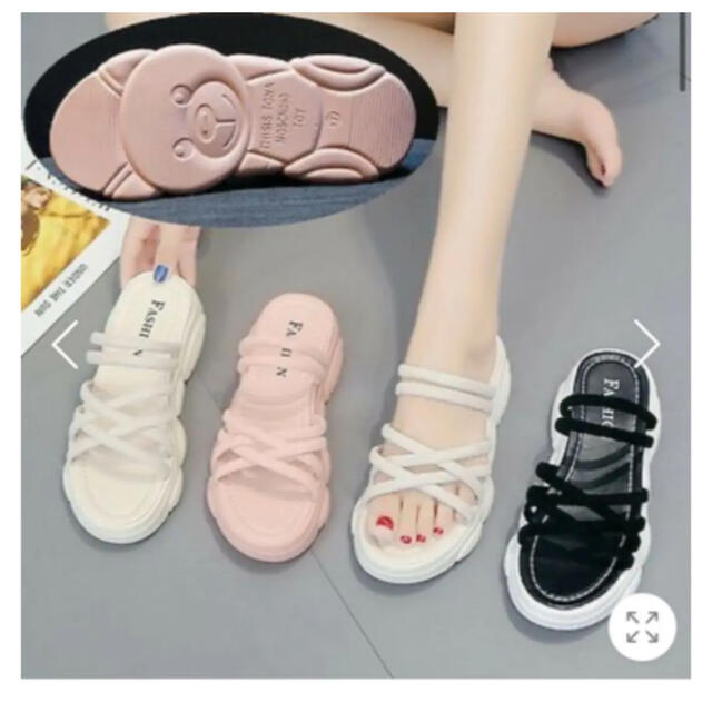 あおみ様専用 ピンク24cm レディースの靴/シューズ(サンダル)の商品写真