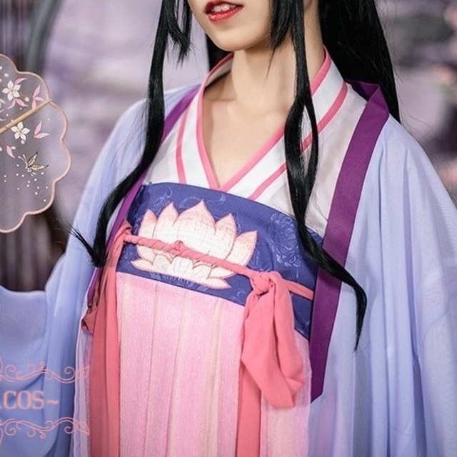 R①7 公式 魔道祖師 江厭離 成人 コスプレ 高品質 本格 靴 ウィッグ