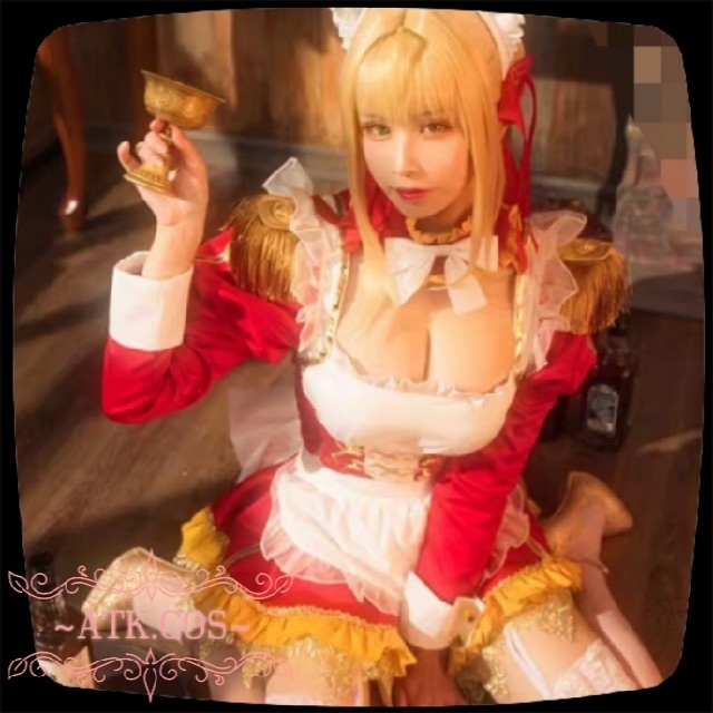 Q⑩4 Fate/Grand Order FGO ネロ メイド服 コスプレ衣装