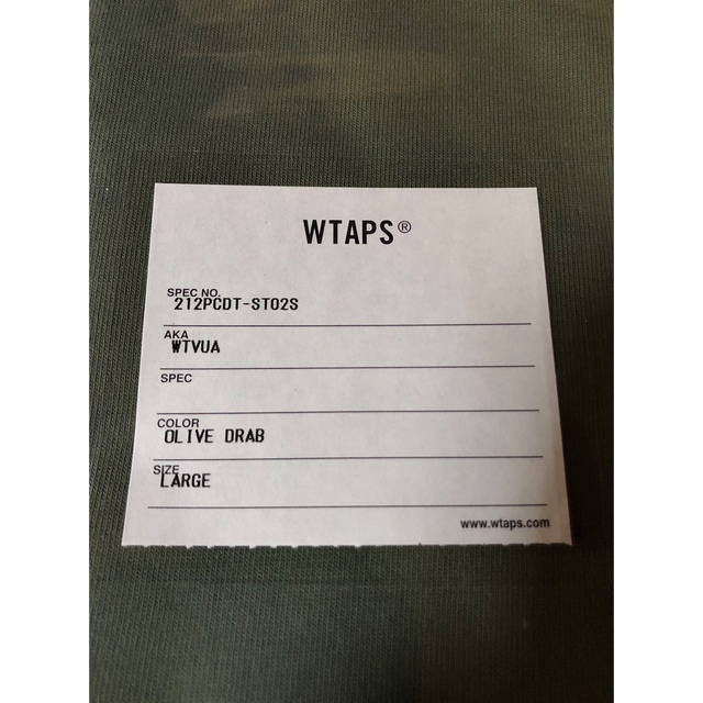W)taps(ダブルタップス)のWTAPS 21AW WTVUA Tee OLIVE オリーブ logo ロゴ メンズのトップス(Tシャツ/カットソー(半袖/袖なし))の商品写真