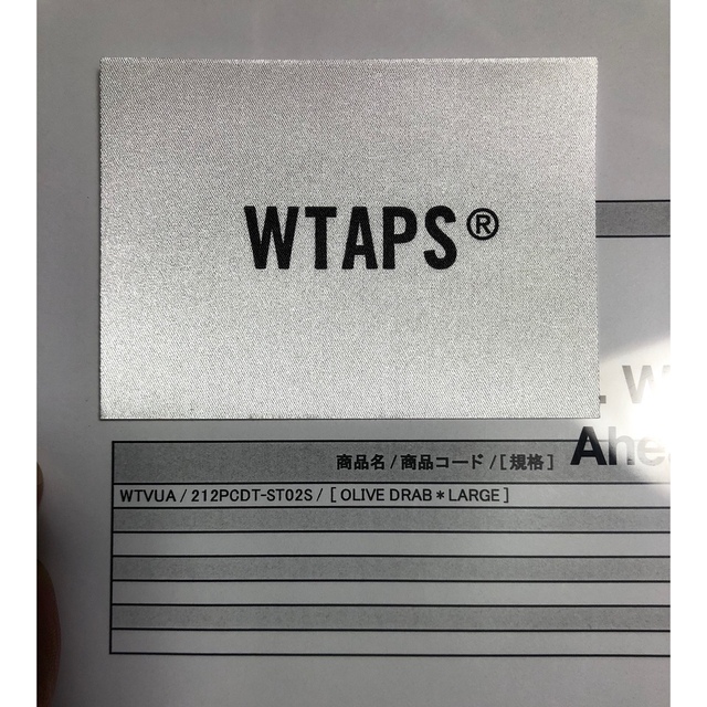 W)taps(ダブルタップス)のWTAPS 21AW WTVUA Tee OLIVE オリーブ logo ロゴ メンズのトップス(Tシャツ/カットソー(半袖/袖なし))の商品写真