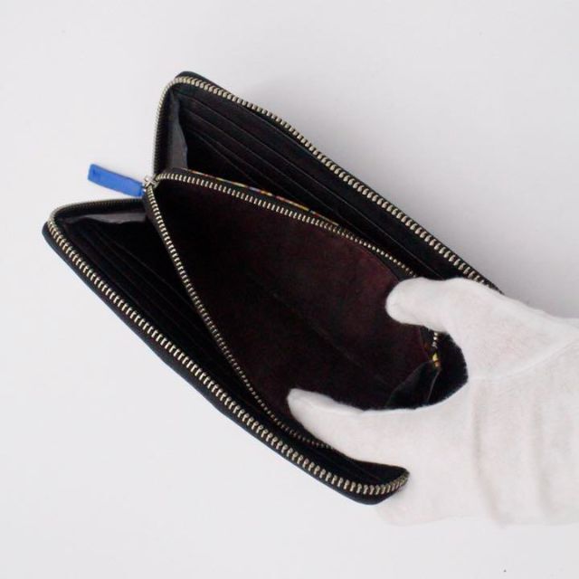 ✨美品✨ポールスミス 長財布 ブラック ジップストローグレイン マルチ