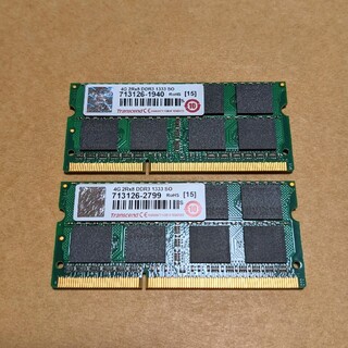 Transcend メモリ 8GB (4GB×2枚) DDR3-1 動作確認済