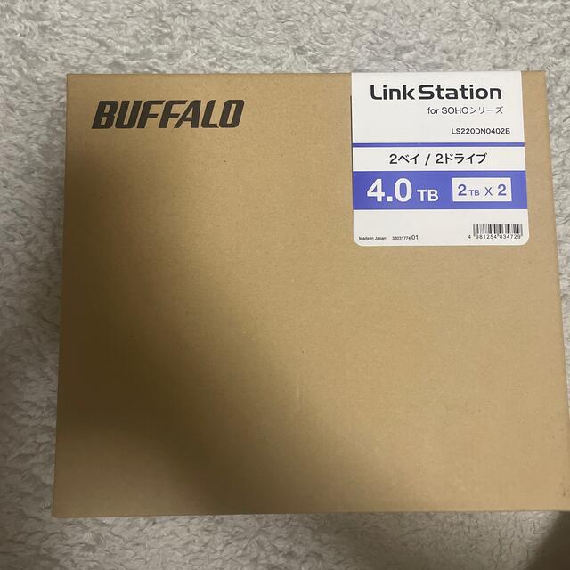 Buffalo(バッファロー)の【新品未使用】BUFFALO Link Station LS220DN0402B スマホ/家電/カメラのPC/タブレット(PC周辺機器)の商品写真