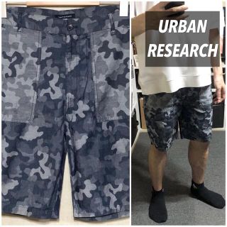 アーバンリサーチ(URBAN RESEARCH)のURBAN RESEARCHハーフパンツカモフラージュ柄迷彩柄ショートパンツ(ショートパンツ)