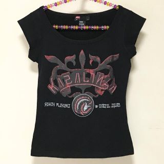 ディーゼル(DIESEL)のDIESEL プリント 刺繍 Tシャツ チビT レディースS(Tシャツ(半袖/袖なし))