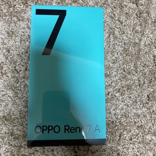 新品未開封 OPPO Reno 7A simフリー ブラック 残債なし ワイモバ スマホ/家電/カメラのスマートフォン/携帯電話(スマートフォン本体)の商品写真