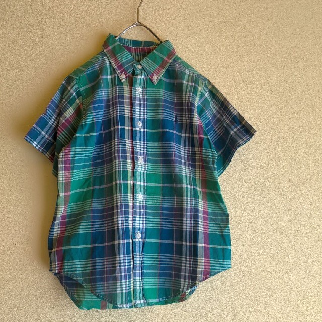 Ralph Lauren(ラルフローレン)のRalph Lauren ワンポイント刺繍 チェックシャツ キッズ/ベビー/マタニティのキッズ服男の子用(90cm~)(ブラウス)の商品写真