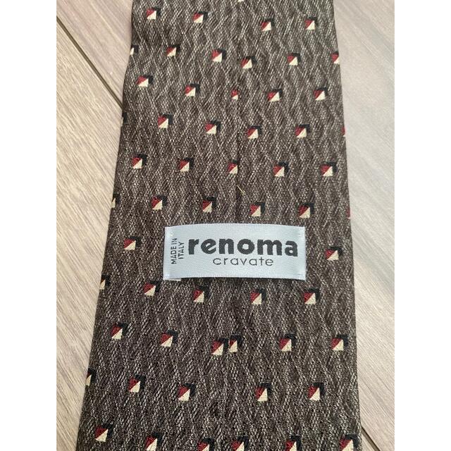 RENOMA(レノマ)の人気　renoma レノマ　ネクタイ　ブラウン　ドット　小紋　グラデーション メンズのファッション小物(ネクタイ)の商品写真